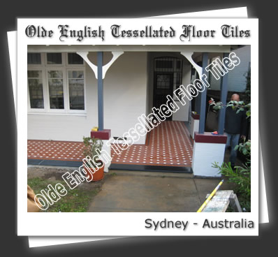 red octagon white dots  sydney tiles  0419